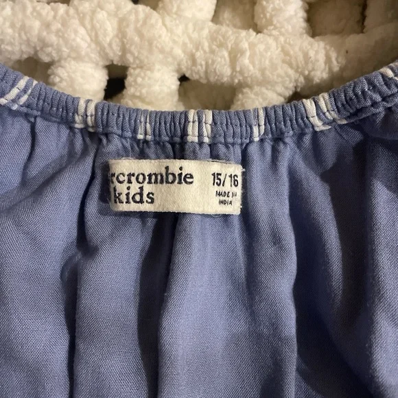 Striped Blue and White Jumpsuit - Picture 3 of 3